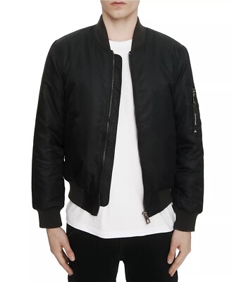 Eleven Paris Men's Bomber Jacket, Black, Small MSRP $195 | eBay