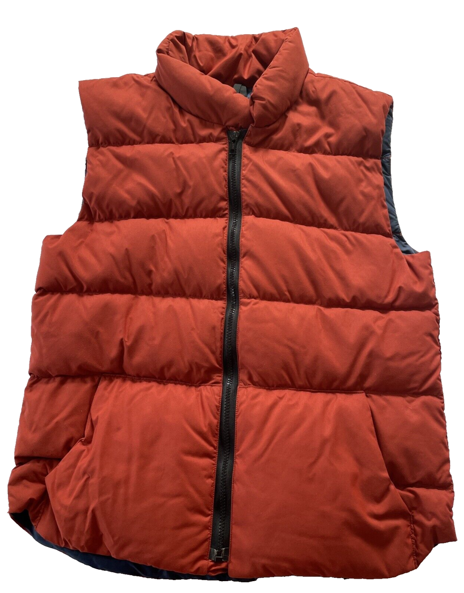 Kreeger Sons Womens Medium Burnt Orange Goose Down Puffer Vest Vintage