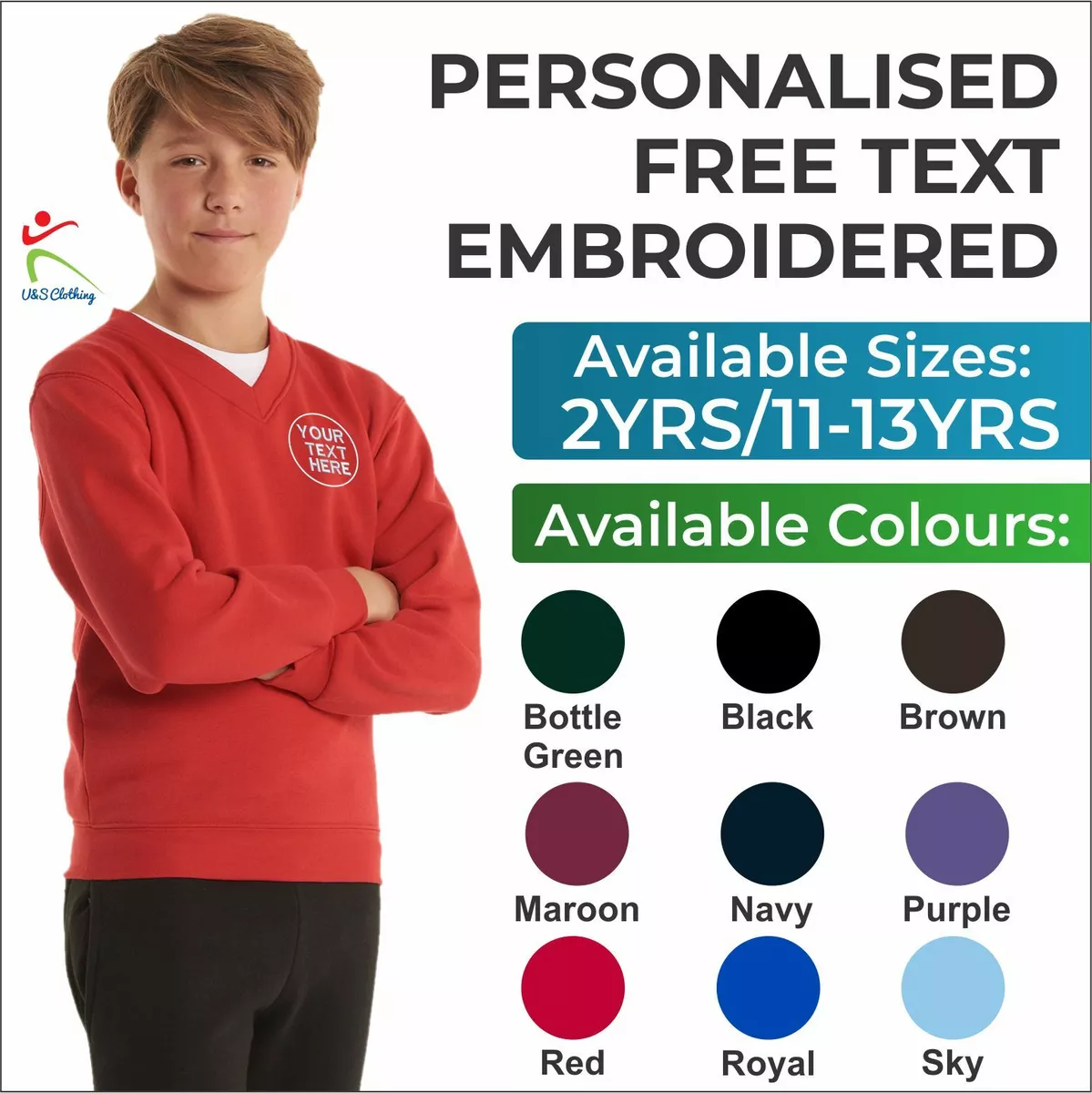 Personalised University Hoodies, Jumpers, Clothing