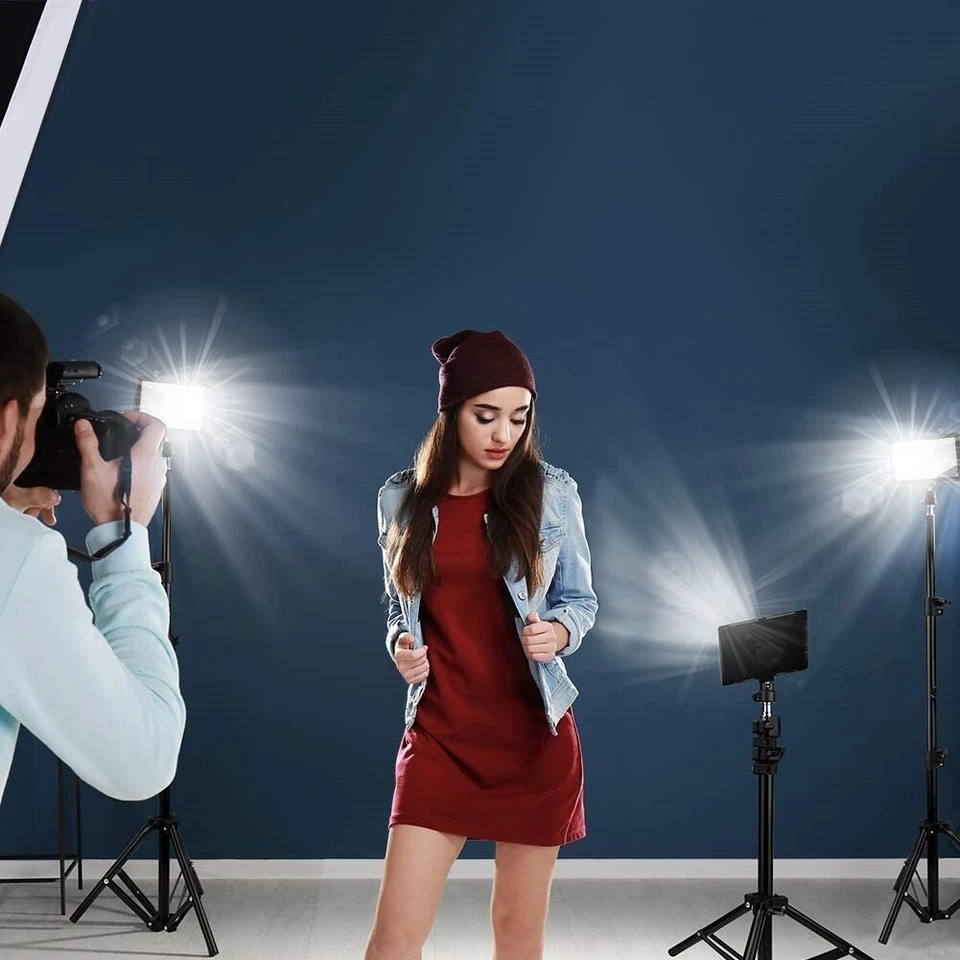 kit de iluminación LED para estudio de fotografía con trípode de soporte de luz - Image 3 of 4