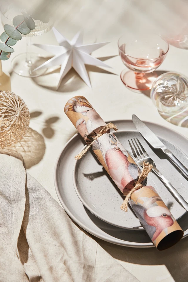 Galletas de Navidad - BonBons - 8 x Hechas a Mano, "Cacatúa Rosa" - Sin Plástico Foto 4 de 4