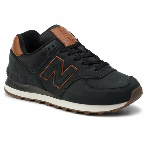Scarpe sportive uomo New Balance ML574NBI Nero-Marrone pelle | eBay