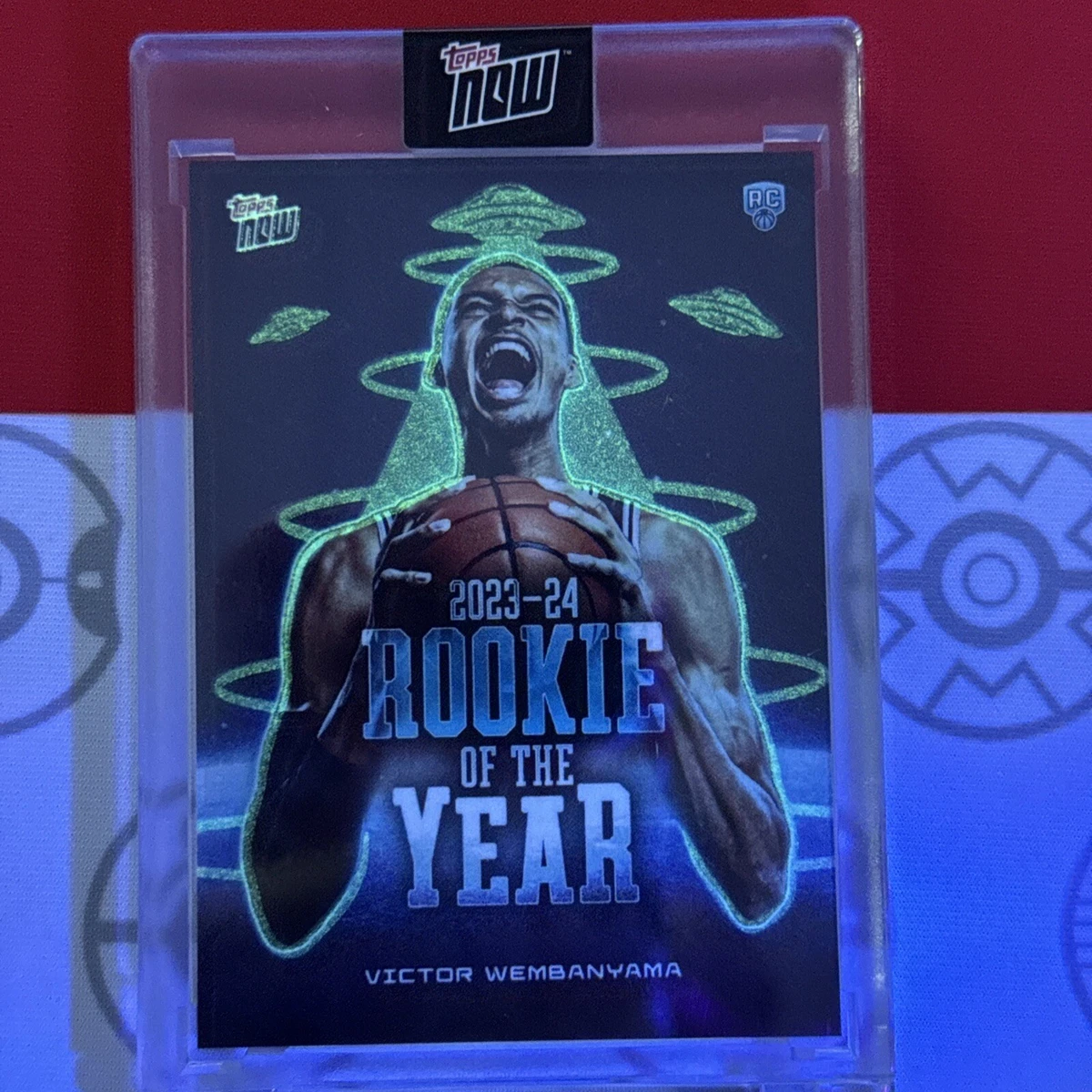 Victor Wembanyama RC *SSP* 2024 Topps Now Alien Glow in the Dark 