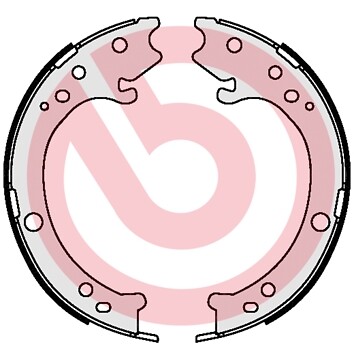 BREMBO S 28 517 Brake Shoe Set, parking brake for HONDA