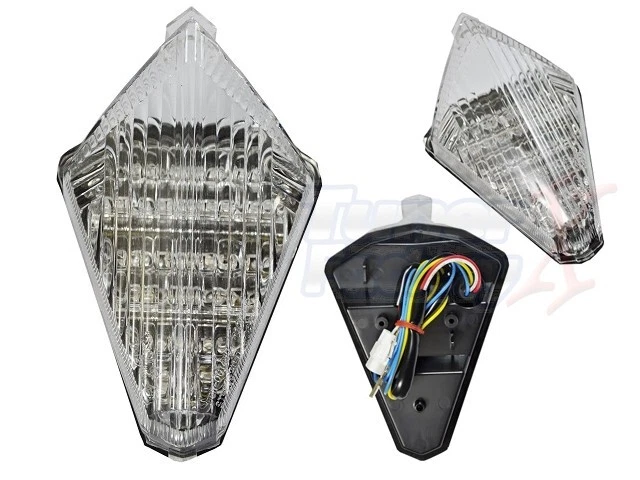 2007-08 适合雅马哈 YZF R1 YZFR1 集成转向信号超亮尾灯 — 第 2/2 张图片