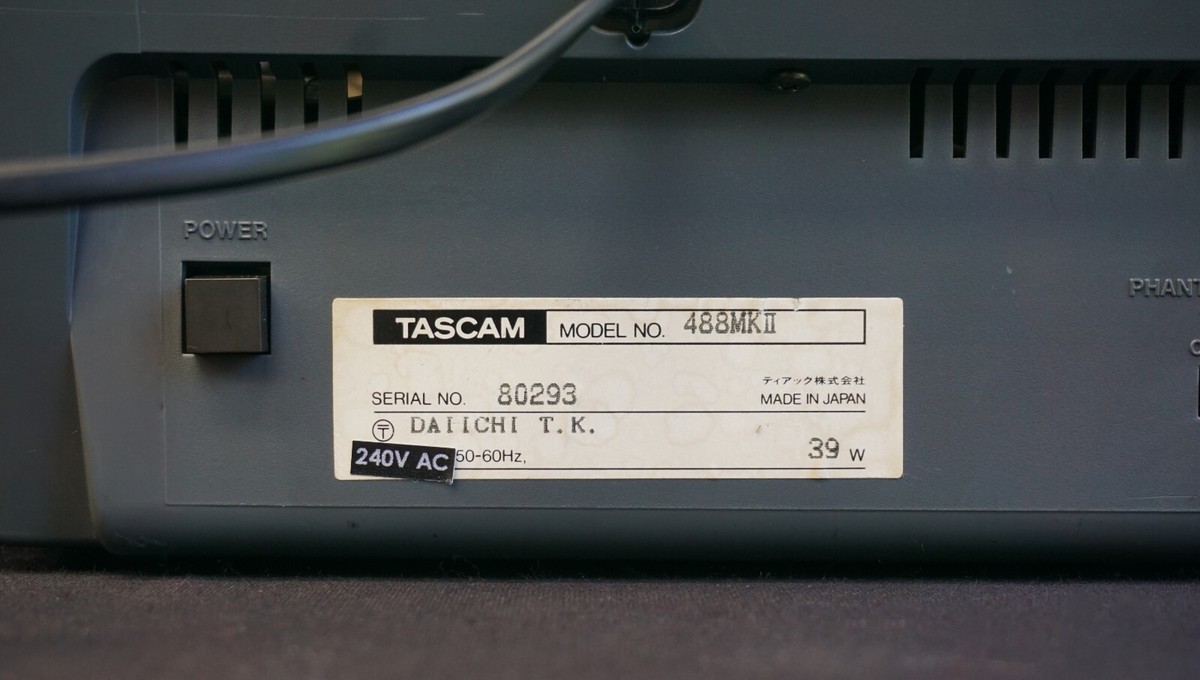 Tascam Portastudio 488 MK II 90's Multitrack 8 Track Cassette