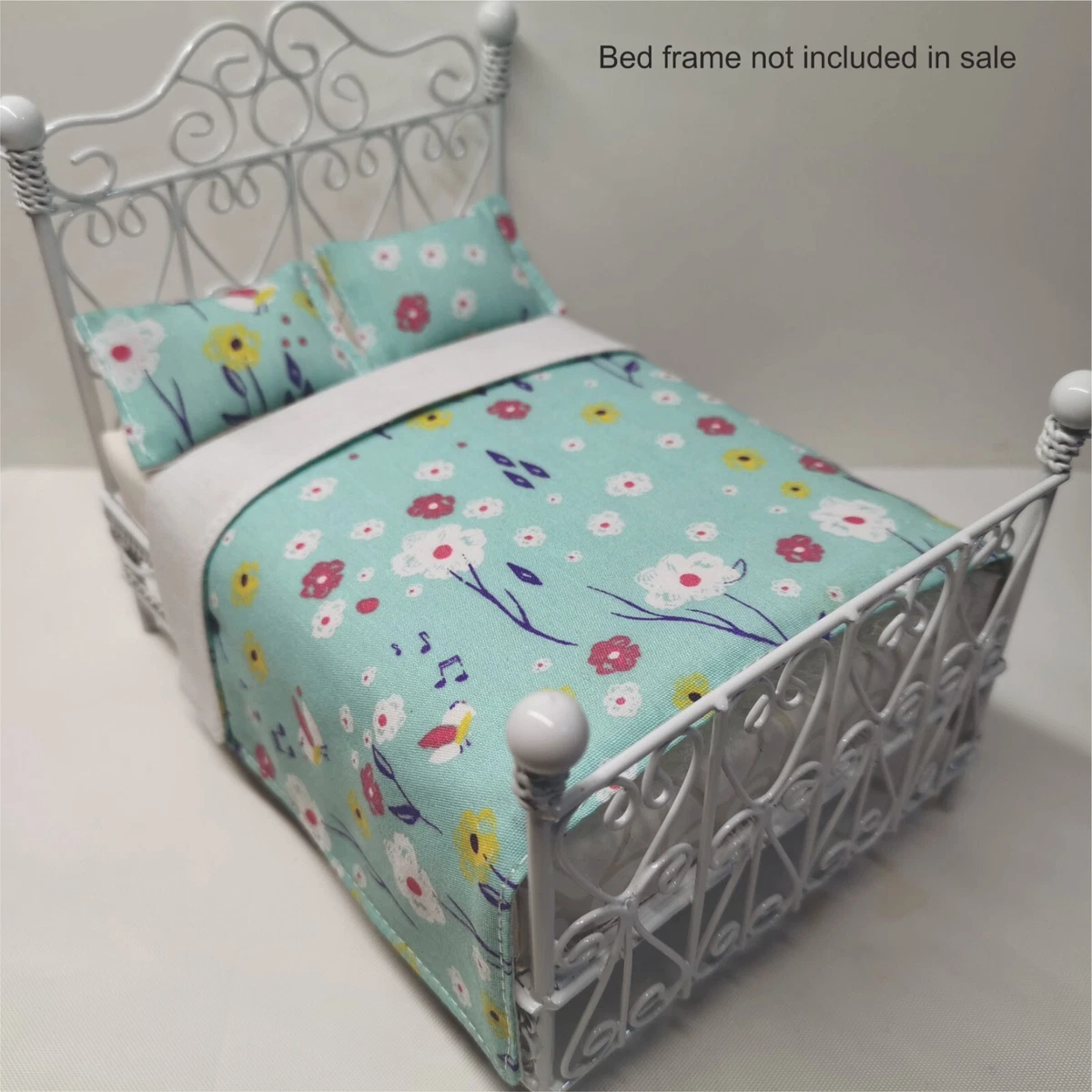 Handmade Dolls House Bedding Set 1 12 Scale to fit Double Bed
