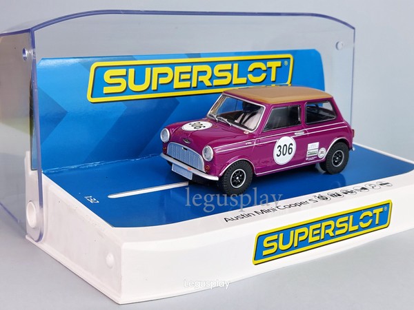Slot Car Scalextric Superslot H4545 Austin Mini Cooper S #306 - Jo Polley-image