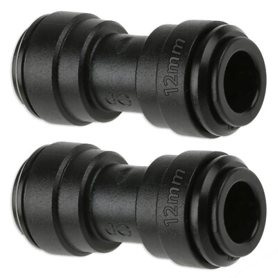 JOHN GUEST GERADE VERBINDER 2 x GLEICHE KUPPLUNGEN 12mm PUSH FIT ROHR ROHR