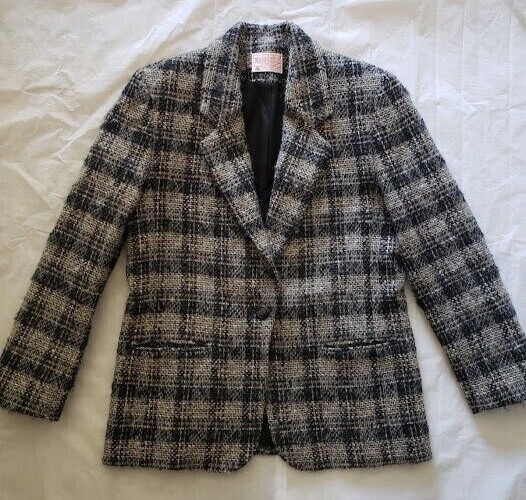 Women's Gray Pendleton Wool Blazer - image 1