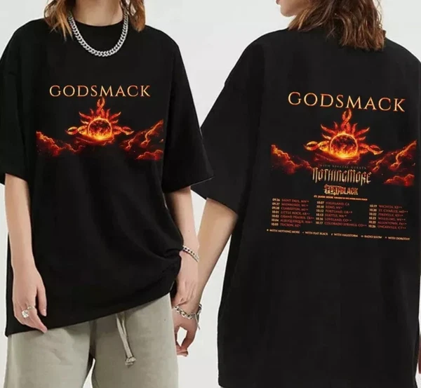 Godsmack 2024 Fall Tour T-Shirt Cotton Unisex Size S-3XL Shirt Gift