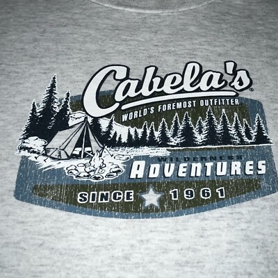 Cabelas Vintage Graphic Shirt Men XL Brown Lot Of 2 Classic