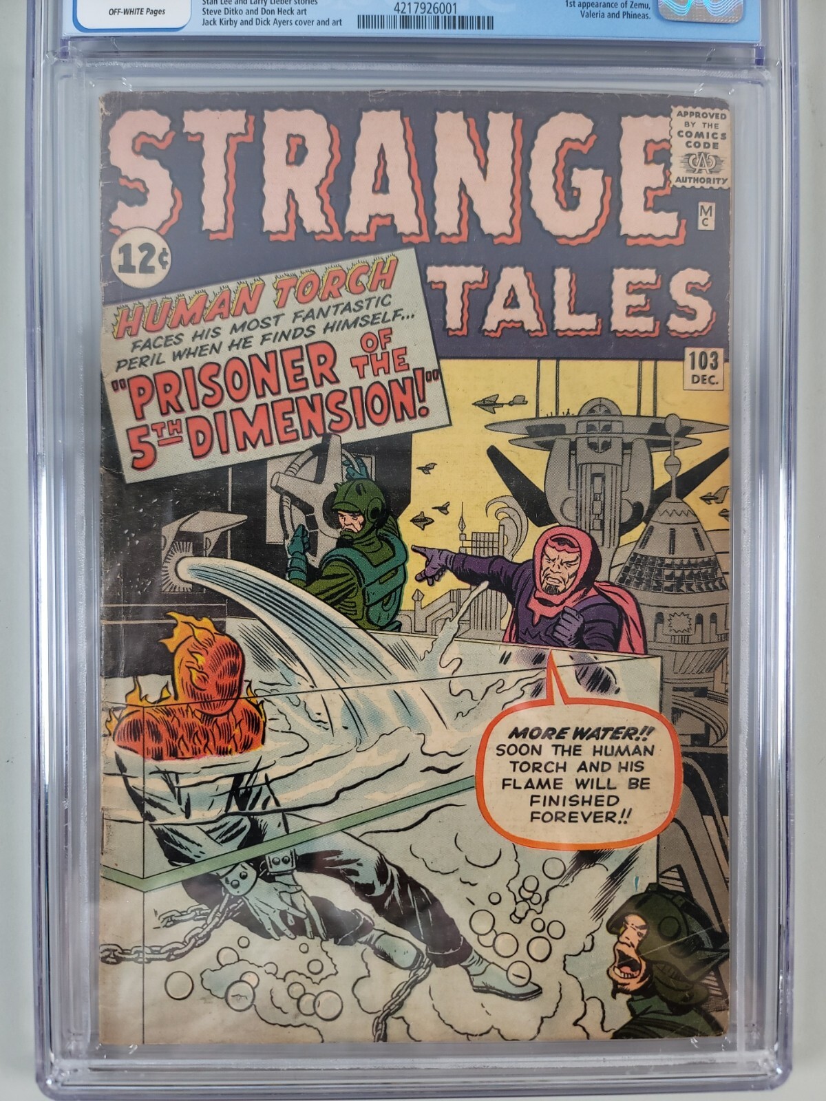 Strange Tales 103 Graded CGC 3.0 OffWhite Pages eBay