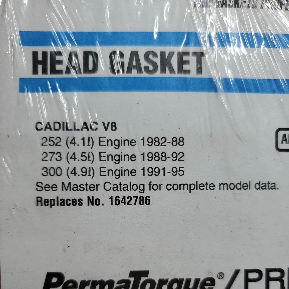 Прокладка головки блока цилиндров двигателя подходит для Cadillac Eldorado 1982-1985 годов выпуска 4,1 л V8 GAS OHV - Изображение 2 из 3