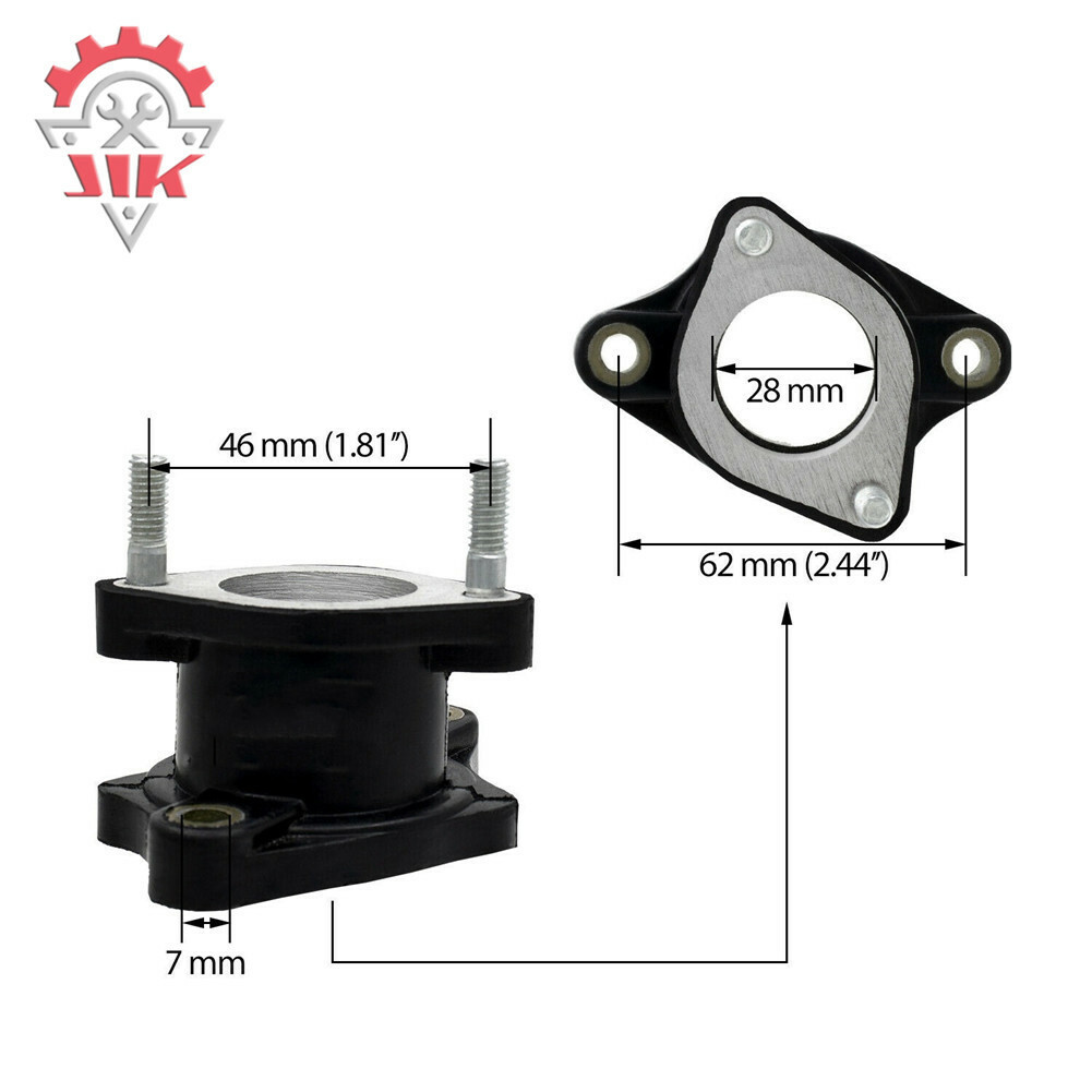 New 27mm Chinese Intake Manifold 200cc 250cc ATV Quad Dirt Bike Taotao Coolster - Foto 3