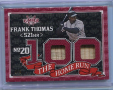 2024 Leaf Lumber - FRANK THOMAS - Dual Platinum Game Bat - WHITE SOX #d 1/3