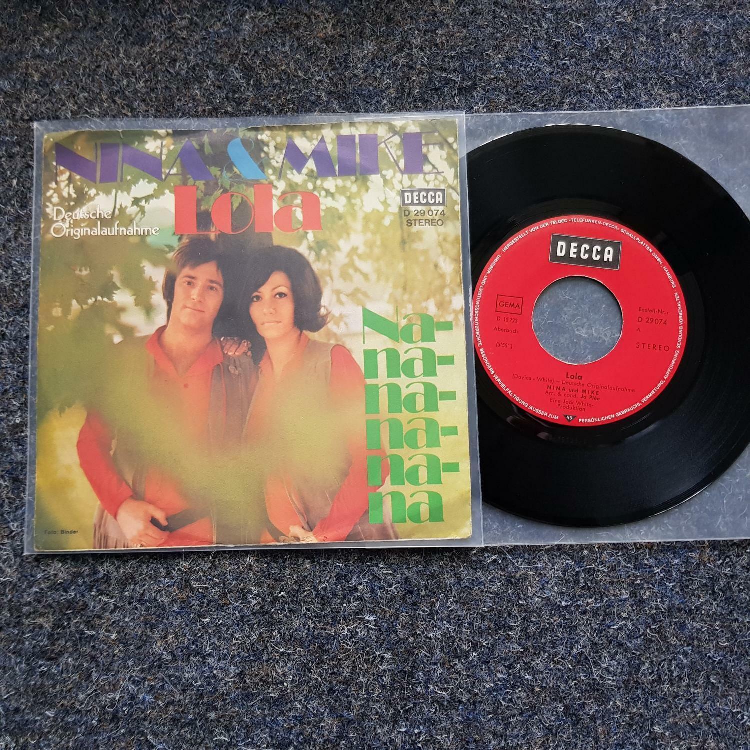 7"" Single Vinyl Nina & Mike - Lola / Coverversion The Kinks