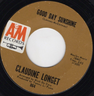 Claudine Longet   Good Day Sunshine 1967 A&M Pop Chanson VG+