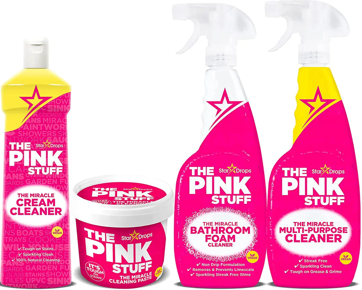 The Pink Stuff Miracle Cleaning Set Multi-Purpose Cleaner Bathroom Spray  Foam