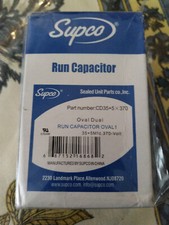 Air Conditioning HVAC Oval Dual Motor Run Capacitor 35 5 MFD 370 Volt