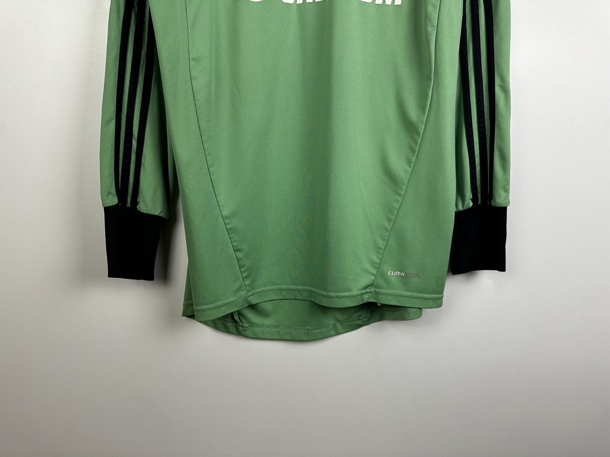 Maillot Extérieur Schalke 04 Gardien De But 2013/2014 Adidas - Vert, Taille L - Parfait Pour Les Collectionneurs