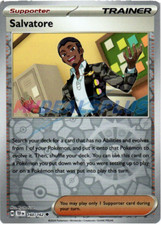 salvatore pokemon card price 212/162 You can use this card on a Pokemon you put down when you were setting up to play or on a Pokemon that was put into play this turnYou may play only 1 Supporter card during your turn. Pokemon  Salvatore (Alt Full