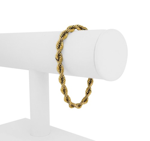 14k Yellow Gold 17.3g Solid Ladies 5.5 
