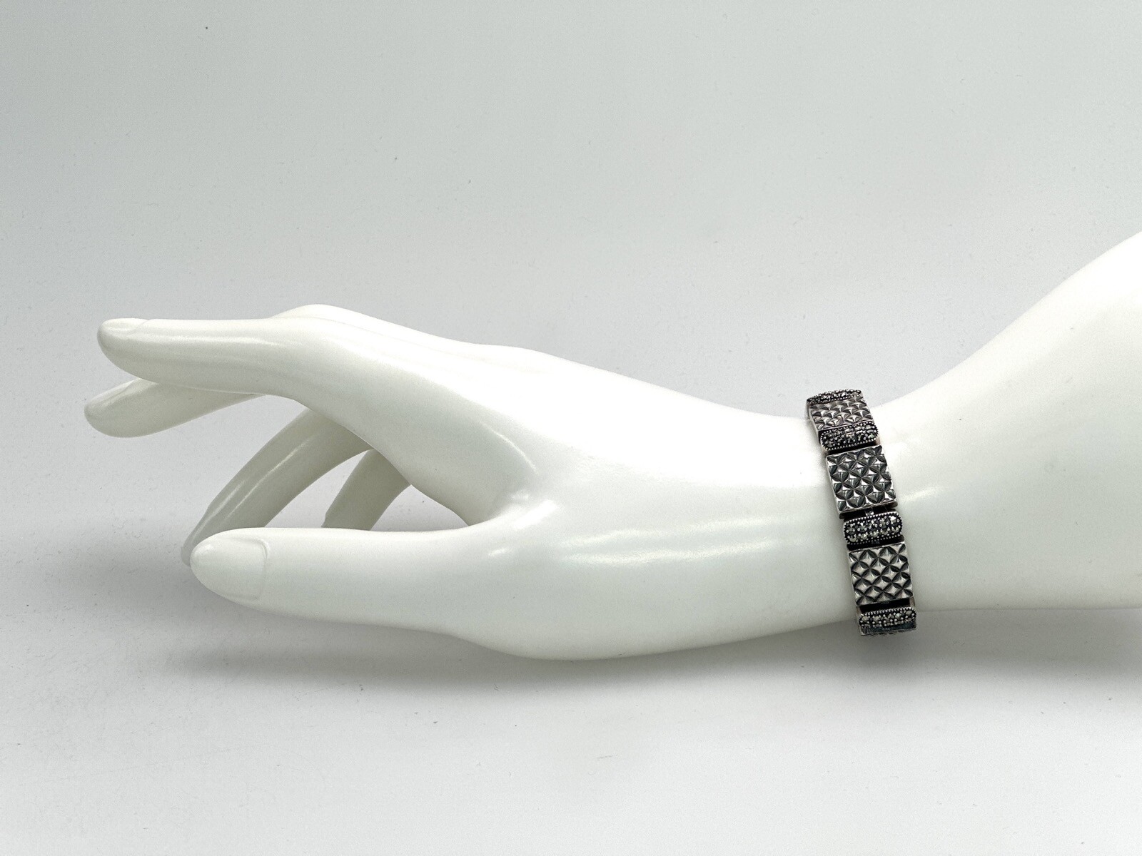 Solid Crafted 925 Sterling Silver Bracelet for th… - image 2