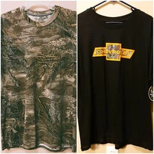 Size L Lot 2 Mens T-Shirts Realtree Camo Realtree Xtra Chevrolet Short Sleeve