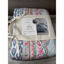 Nicole Miller Cotton Reversible King Quilt Shams