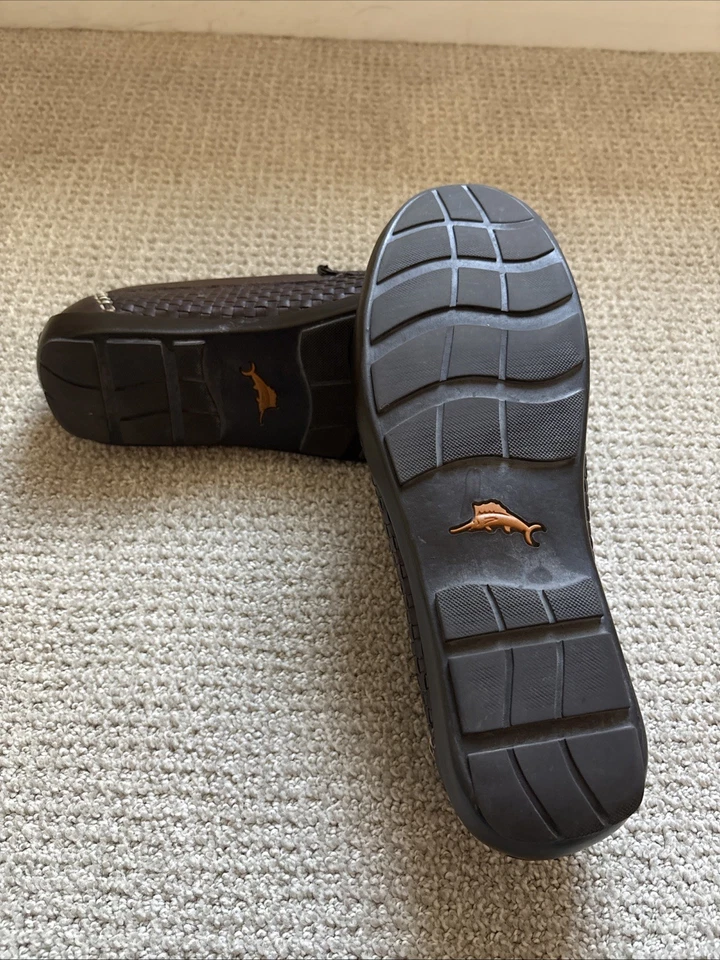 Tommy Bahama Basket Weave Loafer Men’s Size 11.5 Brown Leather - Image 4 of 4
