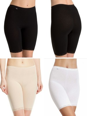 Sloggi Long Slip Basic+ Schlüpfer 95% Baumwolle gefüttert Schlüpfer Stretch Dessous