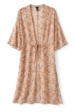 Wild Fable Floral Kimono Duster Sheer Chiffon Boho Beach Cover Up OSFM.