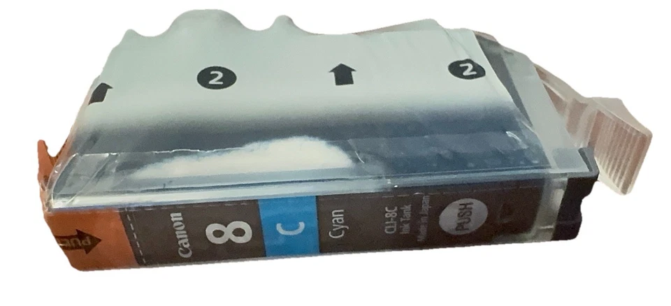 Canon 8 Cyan CLI-8C Ink Tank Factory Sealed Plastic (No Box) Canon Cyan Ink - Image 3 of 4