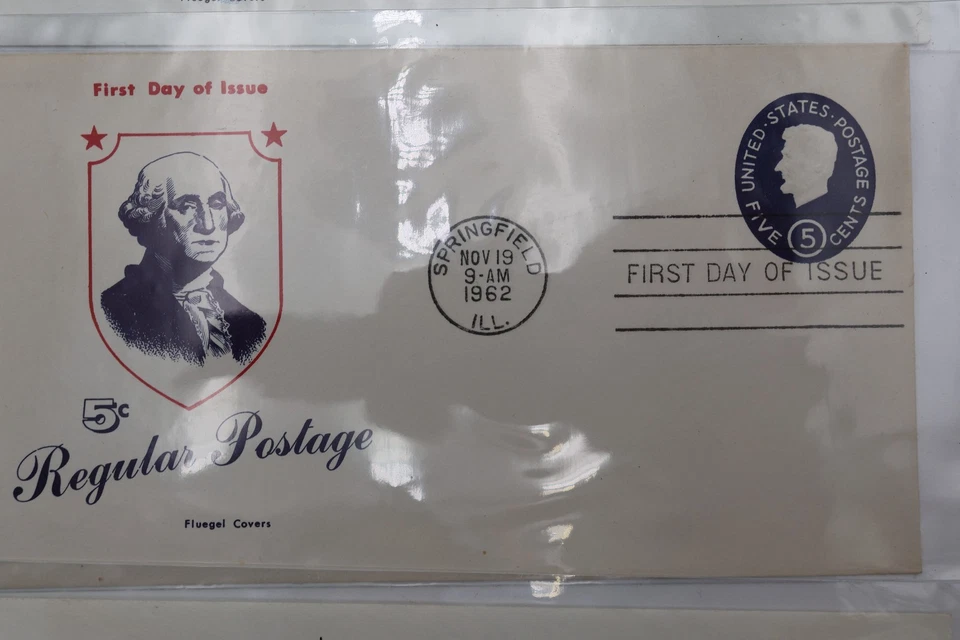 FLUEGEL US PATRIOTIC FDC COVER LOT 12 GENERAL GEORGE MARSHALL AIRMAIL TS70 - Image 4 of 4