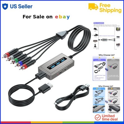 HDMI to Component Converter Scaler 1080P HDMI to YPbPr Supports 1080i HD