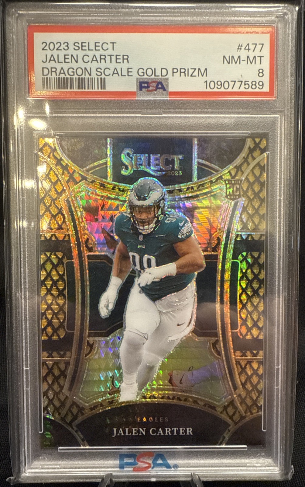 2023 Panini Select - Suite Level Jalen Carter #477 Gold Dragon Scale  /10 (RC)