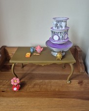 Disney Beauty And The Beast Dining Table With Accessories Dolls Furniture 