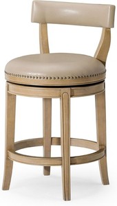 Maven Lane Stool, Weathered Oak Finish w/Avanti Bone Vegan Leather (Used)