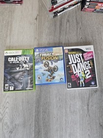 Playstation Lot Games, Console, Cables, Controllers-As Is 