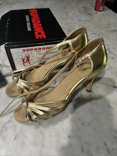 Supadance Style 1517 Gold Size 6.5 Dance Shoes