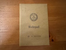 DDR NVA Wehrpaß Diensteintritt 1949, KVP, Reserve ab 1964