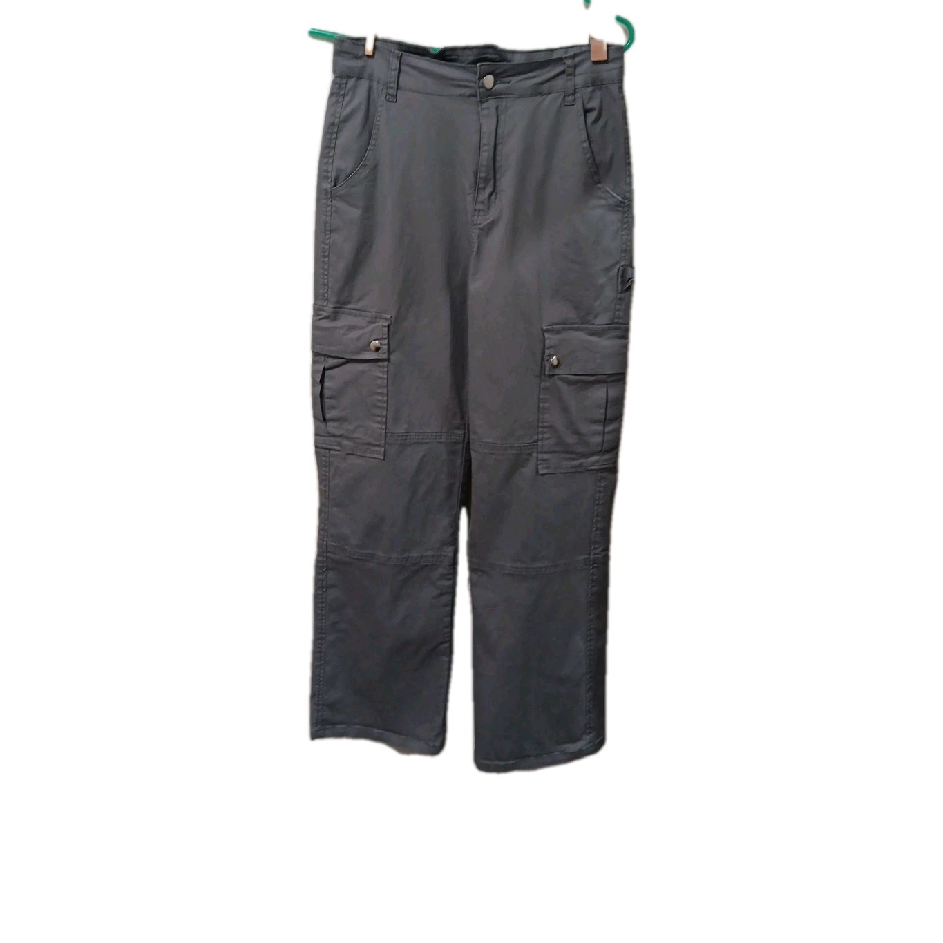 NV Felix Grey Womens Cargo Straight Leg Pants Size Medium TY718