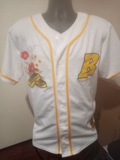Black Pike Legend Collection Baseball Jersey Men XL Embroidered Streetwear White