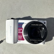 Samsung WB200F Smart Camera 18x Optical Zoom Wi-Fi Hybrid Touch Screen White