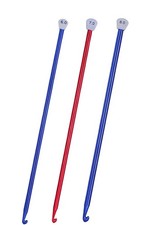 Juego de agujas de crochet tunecinas de 6 mm, 7 mm y 8 mm de largo