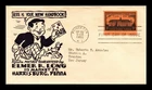 Dr Jim Stamps 3c Nassau Hall First Day Issue Elmer R Long Advert Cachet