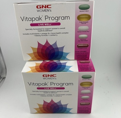 #ad GNC Women’s Vitapak Program Live Well 60 Day Supply. New Sealed. 02 27 Free Ship $60.00