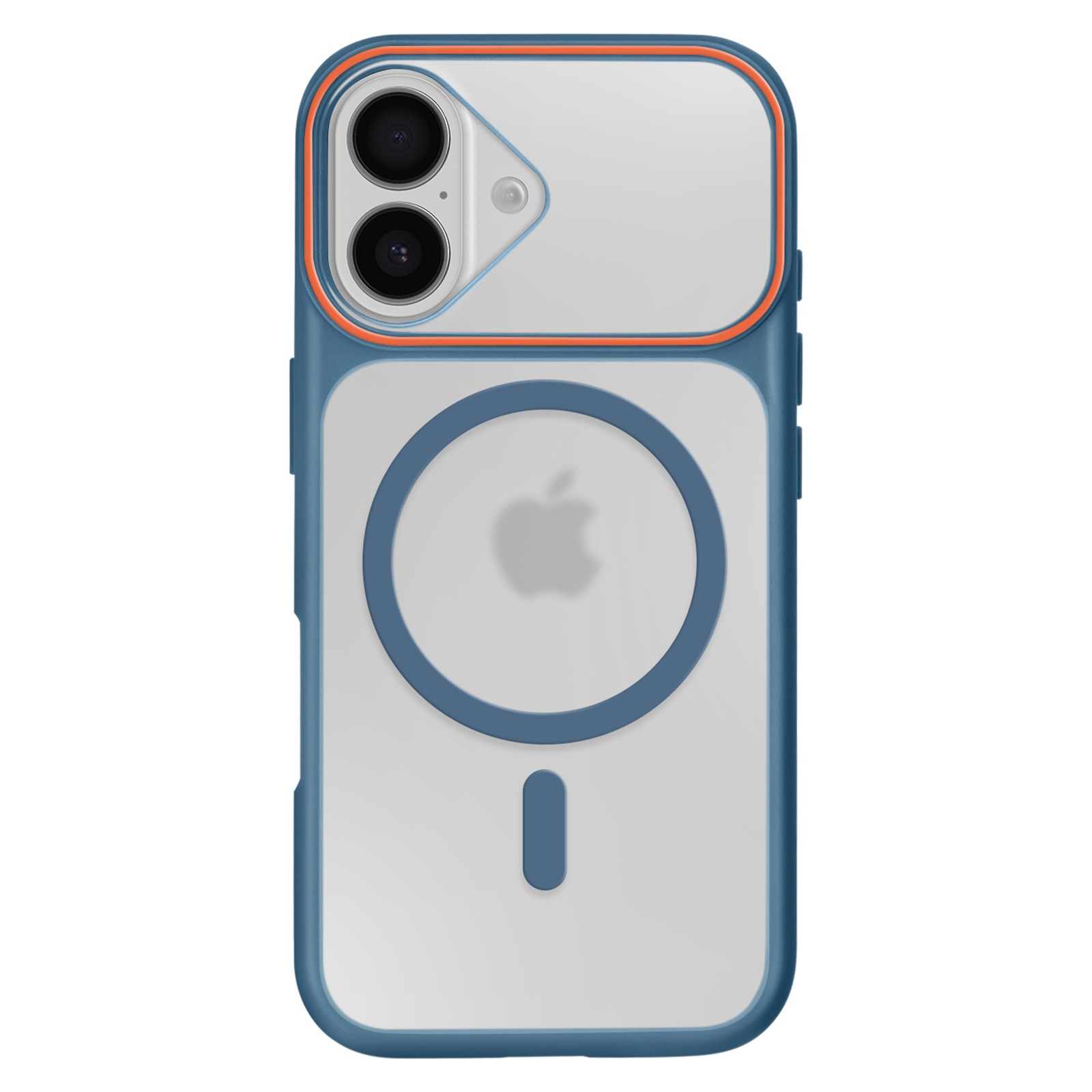 Coque iPhone 16 antichoc rigide Avizar bleu marine housse rigide anti-rayure