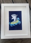 Set Of Three Shark Prints For Children’s Bathroom — photo 3